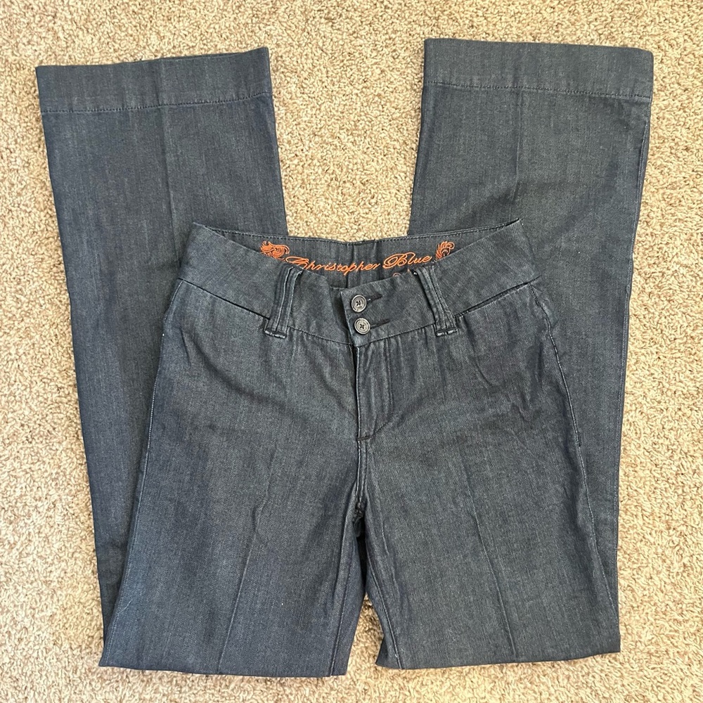 Women's wide leg Christopher Blues Jeans size 8